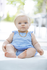 Portrait of a baby girl