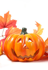 Pumpkin for Halloween isolated on white