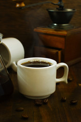 cup of hot coffee