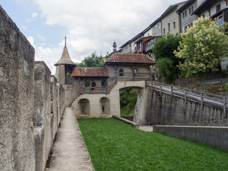 Fototapeta na wymiar Castillo medieval de St. Germain en Gruyères, Suiza OLYMPUS DIGITAL CAMERA