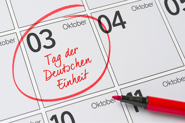 3. Oktober - Tag der deutschen Einheit