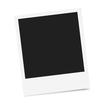 Polaroid photo frame vector isolated