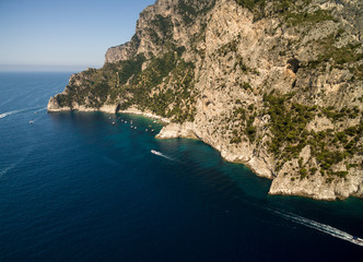 Aerial View of Capri Island, Italy