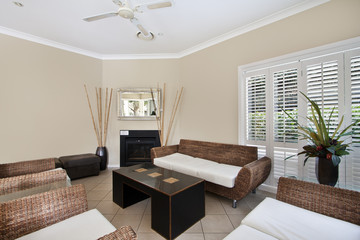 Beautiful Living room Architecture Stock Images