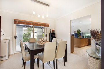 bright beautiful dining room
