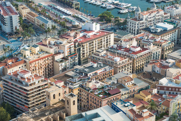 Fototapeta na wymiar Alicante, Spain: View of the city