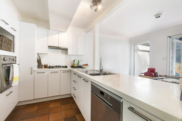 Modern gourmet kitchen interior