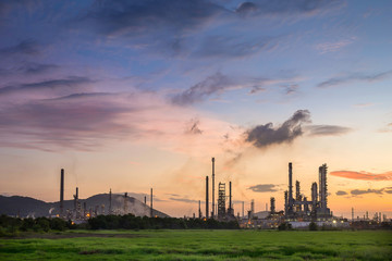 Fototapeta na wymiar Oil refinery in petrochemical industry