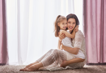 Happy loving family