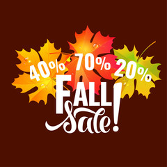 Autumn sale lettering
