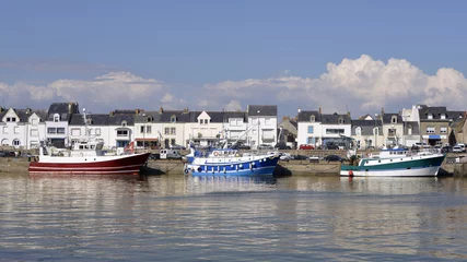 Photo sur Plexiglas Porte Fishing harbor of La Turballe, a commune in the Loire-Atlantique department in western France.
