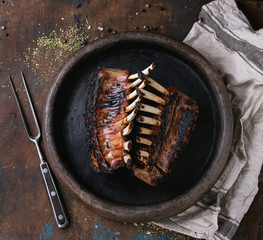 Grilled rack of lamb © Natasha Breen