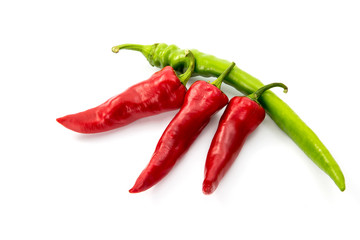 Chili pepper isolated on white background