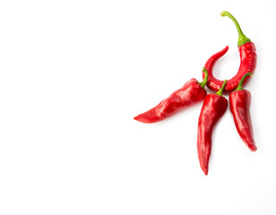 Chili pepper isolated on white background