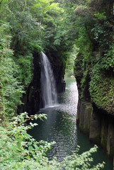 Fototapeta na wymiar 高千穂峡　真名井の滝