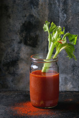 Tomato and paprika juice