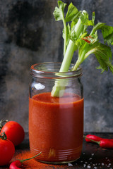 Tomato and paprika juice