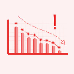 decreasing bar chart