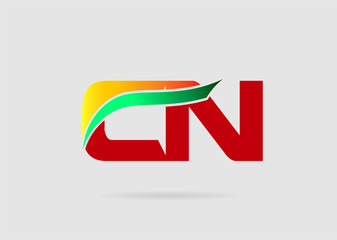 CN company linked letter logo
