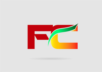 FC company linked letter logo
