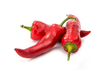 pepper paprika on white