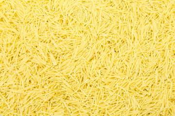 close up Italian pasta noodles without cooking even
