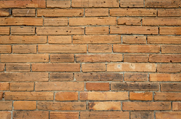 Beautiful closeup red brick wall background