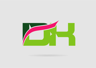 DK company linked letter logo
