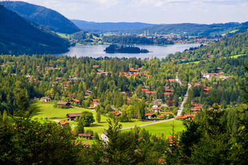 Aussicht auf den Schliersee vom Spitzingsee