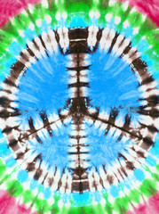 peace sign tie dye pattern abstract background.