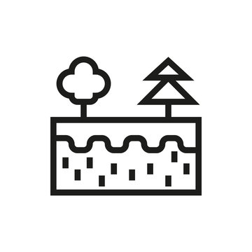 cut earth icon on white background