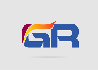 GR letter logo
 - obrazy, fototapety, plakaty