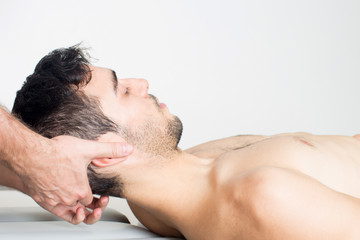 doctor doing head manipulation