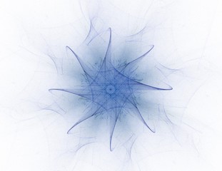 Particles of abstract fractal forms on the subject of nuclear physics science and graphic design. Geometry sacred futuristic