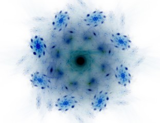 Geometry of Space series. Visually attractive backdrop made of conceptual grids curves and fractal elements suitable as element