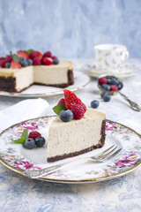 New York Cheesecake mit Früchten