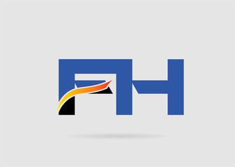 F and H logo vector
