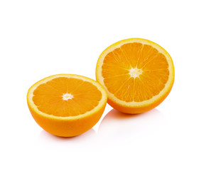 orange fruit on white background