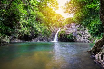 scenic at Jedkot waterfall in Thailand