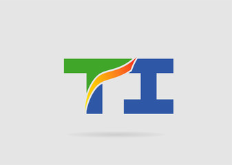 TI company linked letter logo
