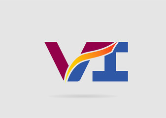 VI company linked letter logo
