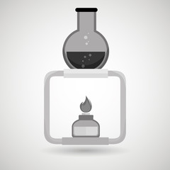 burner tube lab chemistry vector illustration graphiic