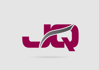 JQ Logo. Vector Graphic Branding Letter Element
