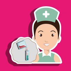 nurse laboratory chemistry vector illustration graphic eps 10