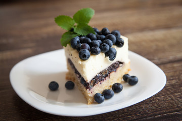 Blueberry cheesecake