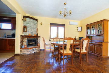 Interior of a living room in a villa