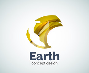 Earth logo template