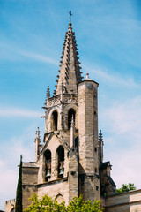 Old Christian Temple St Martial At Square Agricol Perdiguier In Avignon, France
