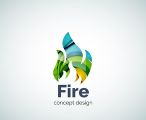 Fototapeta na wymiar Fire logo template