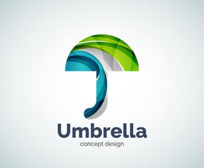 Vector umbrella logo template